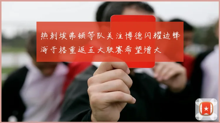 热刺埃弗顿等队关注博德闪耀边锋海于格重返五大联赛希望增大